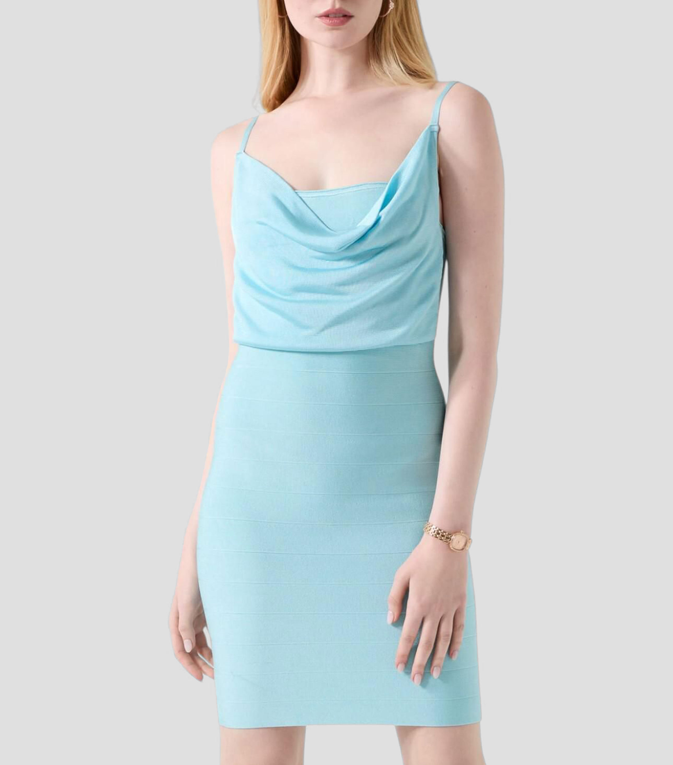 Vestido corto liso Arisa Mujer
